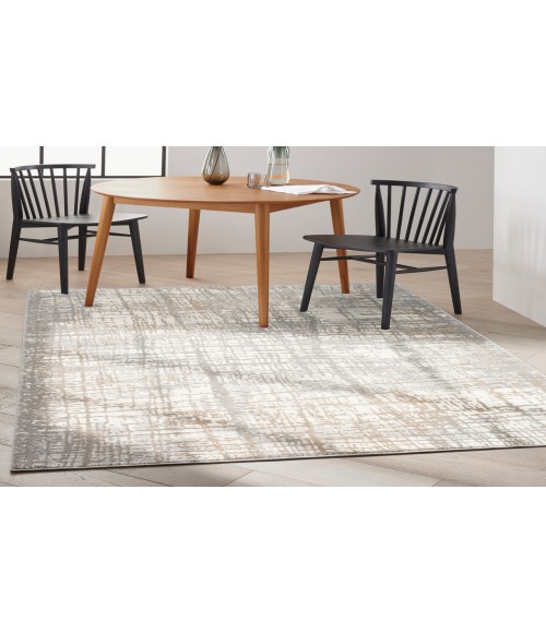 Calvin Klein CK950 Rush Ivory/Grey CK950 8 ft. X 10 ft. Rectangle Rug