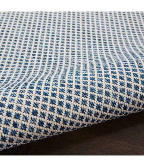 Nourison Courtyard Area Rug COU01-Ivory Blue