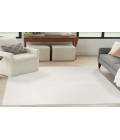 Nourison Washable Essentials Ivory Grey WAE01 4 ft. X 6 ft. Rectangle Rug