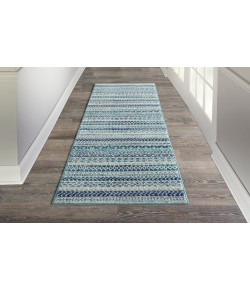 Nourison Passion Navy Blue PSN26 2 ft. X 6 ft. Rectangle Rug