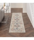 Nourison Tranquil Area Rug TRA06 Ivory/Multicolor 2'3" x 7'3"