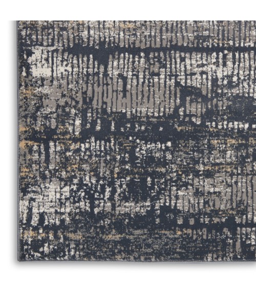 Michael Amini MA90 Uptown Area Rug UPT03-Charcoal Grey