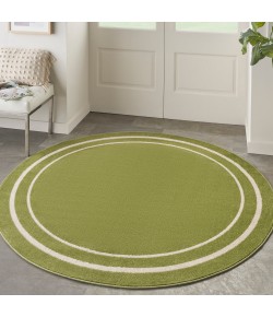 Nourison Essentials - Nre02 Green Ivory Area Rug 4 ft. X Round
