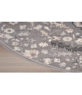 Nourison Elation Grey ETN09 5 ft. 3 in. Round Rug