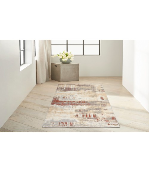 Calvin Klein CK005 Enchanting Grey Rust ECH02 2 ft. 3 in. X 7 ft. 3 in. Rectangle Rug