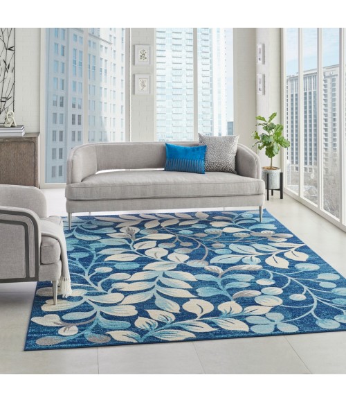 Nourison TRANQUIL Area Rug Nourison Tranquil Area Rug TRA03-Navy