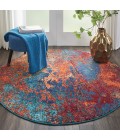 Nourison CELESTIAL Area Rug Nourison Celestial Round Area Rug CES08-Atlantic