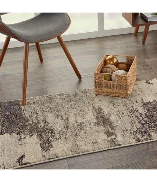 Nourison Celestial Area Rug CES02-Ivory/Grey