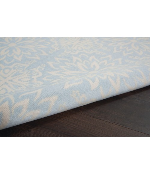 Nourison Jubilant Area Rug JUB06-Ivory/Light Blue