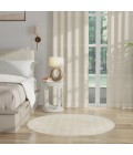 Nourison Serenity Home Ivory Cream SRH05 4 ft. X Round Rug