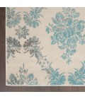 Nourison Tranquil Area Rug TRA09-Ivory/Turquoise