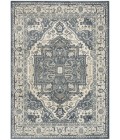 Nourison Quarry Navy Ivory QUA18 6 ft. X 9 ft. Rect. Rug
