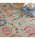 Nourison VINTAGE KASHAN Area Rug Nourison Vintage Kashan Round Area Rug VKA04-Ivory/Multicolor