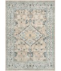 Nourison Home Washable Decor Taupe Blue WSD12 5 ft. 3 in. X 7 ft. Rectangle Rug