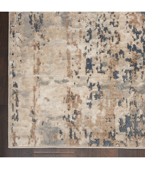 Nourison Quarry Beige Grey QUA01 8 ft. Rect. Rug