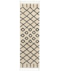 Nourison Moroccan Shag Runner Area Rug MRS01-Cream
