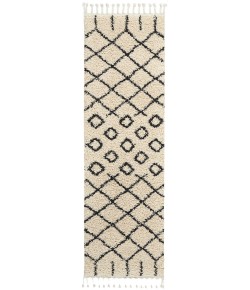 Nourison Moroccan Shag - Mrs01 Cream Area Rug 2 ft. 2 X 8 ft. 1 Rectangle
