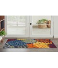 Nourison Aloha Navy Multicolor ALH05 2 ft. 8 in. X 4 ft. Rectangle Rug