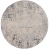 Nourison Rustic Textures - Rus07 Ivory Grey Blue Area Rug 7 ft. 10 in. Round