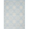 Nourison Jubilant - Jub06 Ivory Light Blue Area Rug 5 ft. 3 X 7 ft. 3 Rectangle