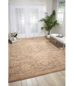 Nourison Silken Allure - Slk15 Taupe Area Rug 7 ft. 9 X 9 ft. 9 Rectangle