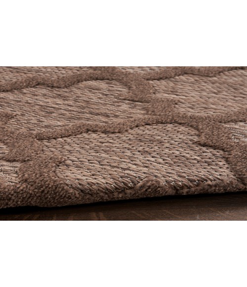 Nourison Easy Care Brown NES01 5 ft. X 7 ft. Rectangle Rug