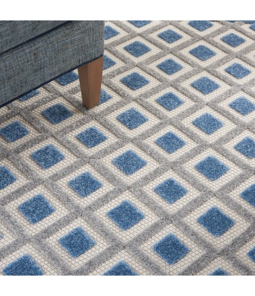 Nourison Aloha Area Rug ALH26-Blue/Grey
