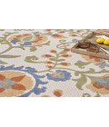 Nourison Aloha Ivory Blue Rug ALH17 9 ft. X 12 ft. Rectangle - Rugs Town Nourison Aloha Ivory Blue ALH17 9 ft. X 12 ft. Rectangle Rug