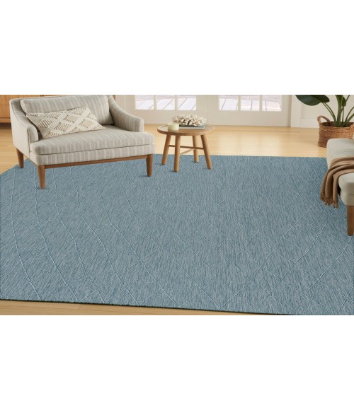 Nourison Practical Solutions Aqua PSL01 8 ft. X 10 ft. Rectangle Rug