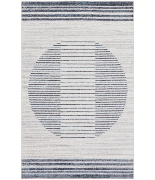 Nourison Astra Machine Washable Area Rug ASW05 Ivory Blue