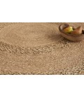 Nourison Natural Seagrass Natural NSG01 8 ft. Round Rug