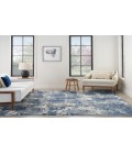 Nourison Grafix Navy Blue GRF38 6 ft. X 9 ft. Rectangle Rug