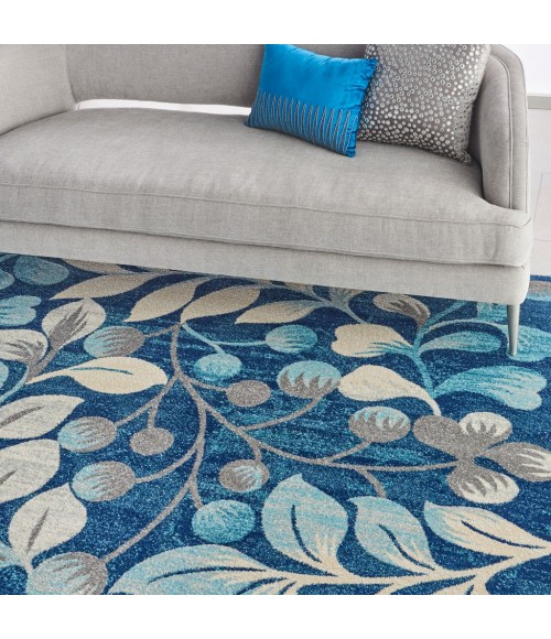 Nourison TRANQUIL Area Rug Nourison Tranquil Area Rug TRA03-Navy