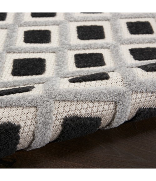 Nourison Aloha Indoor/Outdoor Area Rug ALH26-Black White