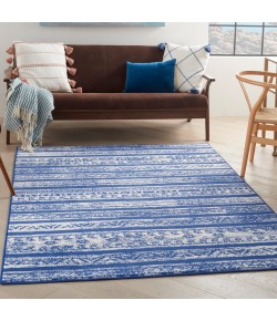 Nourison Whimsicle - Whs16 Navy Ivory Area Rug 4 ft. X 6 ft. Rectangle