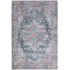 Nicole Curtis Nicolecurtis Series1 - Sr101 Light Blue Multicolr Area Rug 6 ft. X 9 ft. Rectangle