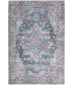 Nourison Home New Concept Washable - Sr101 Light Blue Multicolr Area Rug 6 ft. X 9 ft. Rectangle