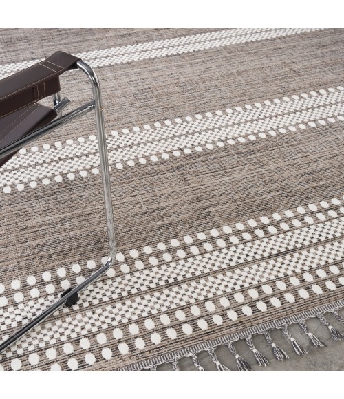 Nourison Asilah Area Rug ASI02 Mocha/Ivory 9' x 12'2"