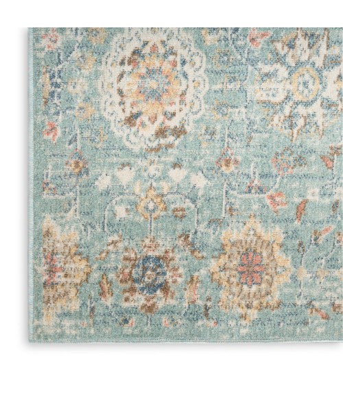 Nourison Home Washable Decor Blue WSD14 9 ft. X 12 ft. Rectangle Rug