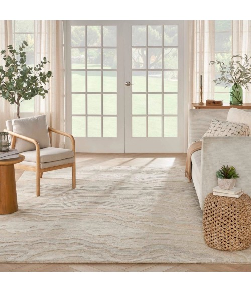 Nourison Graceful Beige GRU01 9 ft. X 12 ft. Rect. Rug
