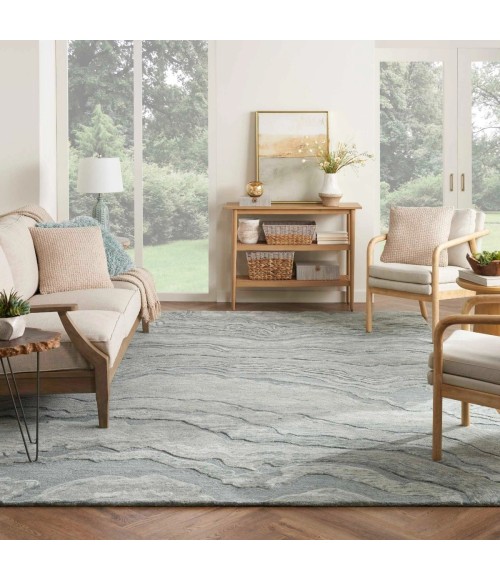 Nourison Graceful Blue GRU01 9 ft. X 12 ft. Rect. Rug