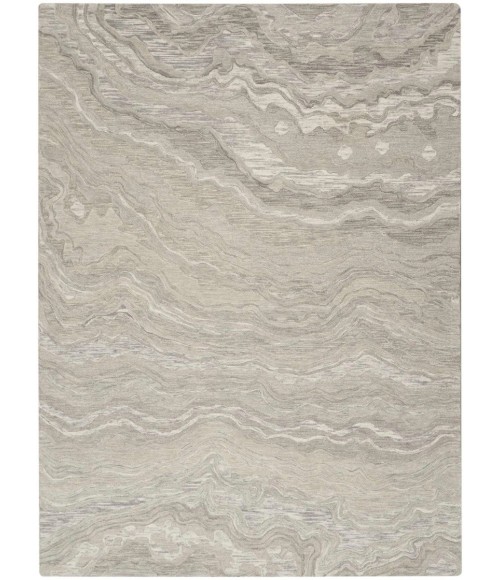 Nourison Graceful Grey GRU01 4 ft. X 6 ft. Rect. Rug