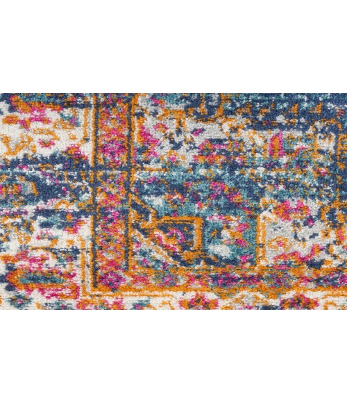 Nourison Passion Navy PSN03 2 ft. 2 in. X 10 ft. Rectangle Rug