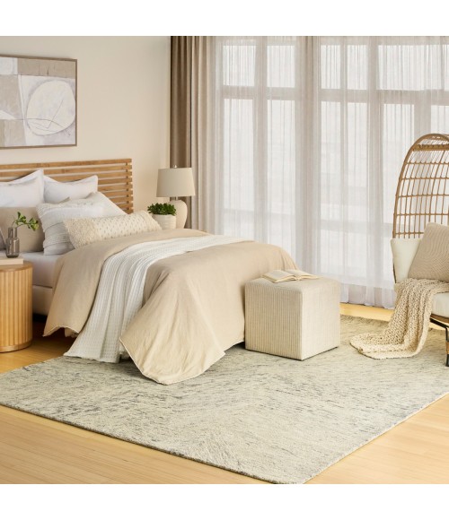 DKNY Pure Angles Grey ANG01 8 ft. X 10 ft. Rect. Rug