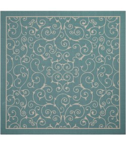 Nourison Home & Garden - Rs019 Light Blue Area Rug 8 ft. 6 X Square