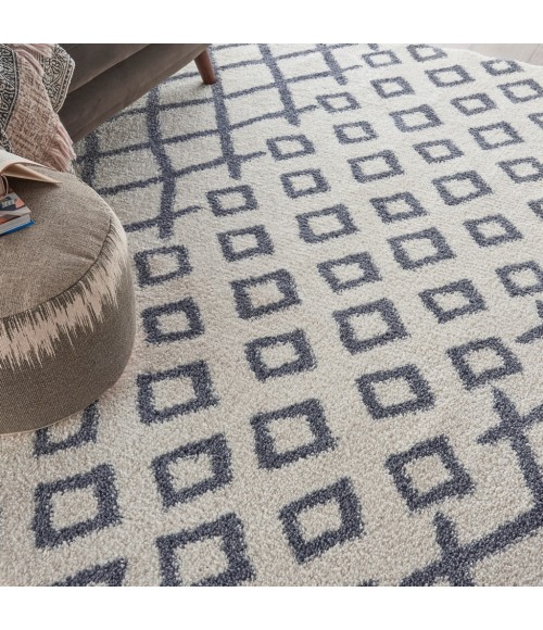 Nourison Moroccan Shag Area Rug MRS01-White