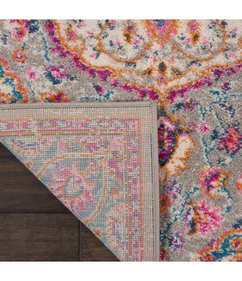 Nourison Passion Area Rug PSN22 Grey/Multi 2'2" x 10'