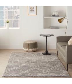 Nourison Venosa - Vsn01 Grey Ivory Area Rug 5 ft. 3 X 7 ft. 3 Rectangle