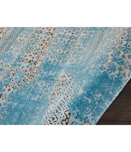 Nourison KARMA Area Rug Nourison Karma Round Area Rug KRM01-Blue
