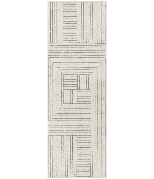 Nourison Home Washable Decor Cream Blue Rug WSD11 2 ft. X 6 ft. Rectangle - Rugs Town Nourison Home Washable Decor Cream Blue WSD11 2 ft. X 6 ft. Rectangle Rug